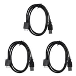 3X USB Data  Cable for  Walkman MP3 Player Y2S88462