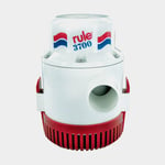 Rule Dränkbar elektrisk länspump 3700 GPH (233.4 liter / minut), 12 V, manuell driftstart, utan nivåvakt