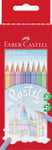 Faber Castell Colour pencils pastel hexagonal 10 box 1 count (Pack of 1)
