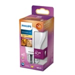 PHILIPS LED Classic 40W standard glas warm glow, E27, RA90, varm hvid mat dæmpbar, 1 pak