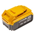 vhbw Batterie compatible avec Dewalt DCN681N, DCN682, DCN692M1, DCN690, DCN692N, DCN682N, DCN692 outil électrique (3000 mAh, Li-ion, 18 V)