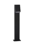 LUTON Stolpbelysning IP44 100cm Svart