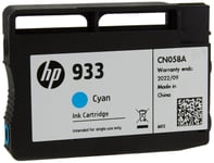 HP 933 cyan ink cartridge for HP OfficeJet 7612 WF AIO printer