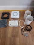 Xpelair Bathroom Extractor Fan LV100TS 4" Safety Fan with Timer and Wall Kit