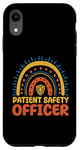 Coque pour iPhone XR Agent de sécurité des patients Boho Rainbow Wear Healthcare Safety