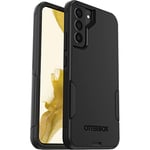 OtterBox Commuter Case for Samsung Galaxy S22+, Shockproof, Drop proof, Rugged, Protective Case, 3x Tested to Military Standard, Antimicrobial Protection, Black, No Retail Packaging