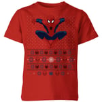 T-Shirt de Noël Homme Marvel Avengers Spider-Man - Man Kids Christmas - 3-4 ans