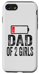 iPhone SE (2020) / 7 / 8 Dad of 2 Girls low battery From Daughter Father’s Day Funny Case
