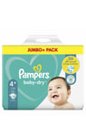 Pampers Baby Dry Nappies, Size 4+  76 Nappies. Jambo Pack 