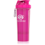 Smartshake Slim sports-shaker-flaske + beholder farve Pink 500 ml