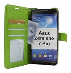 billigamobilskydd.se Crazy Horse Wallet Asus ZenFone 7 Pro (ZS671KS) (Grön)