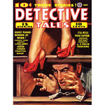 Wee Blue Coo Magazine Cover Detective Tales Murder Art Canvas Print