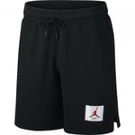 Air Jordan Flight Fleece Basketball Shorts Sz M Black  Gym Red CV6150 010
