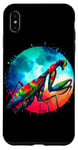 Coque pour iPhone XS Max Cool Graphic Tie Dye Lunettes de soleil Mantis Illustration Art