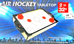 AIR HOCKEY TABLE TOP GAME BATTERY OPP (2 x AA) SPORTS TOY TRAVEL SET 28 x 48cm