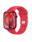 Apple Watch Series 9 (Gps + Cellular), 45Mm (Product) Red Aluminium Case With (Product) Red Sport Band - S/M