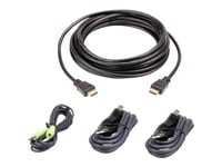 Aten 3M Usb Hdmi Secure Kvm Cable Kit, 3 M, Hdmi, Svart, Usb A, Hdmi, 3.5 Mm, Usb B, Hdmi, 3.5 Mm, Hankoppling