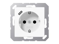 Jung A1520-18Cww, Typ F, 5 - 35 ° C, Plast, Ip20, 16 A, 50/60 Hz