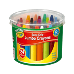Crayola Jumbo Wax Crayons 24pk My First Easy Grip