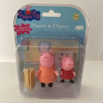 Peppa Pig Twin Figure Pack - Peppa And George - Kitchen Scene - BNIB