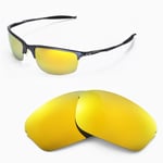 New WL Polarized 24K Gold Replacement Lenses For Oakley Half Wire 2.0 Sunglasses