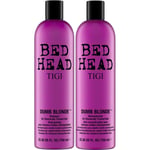 TIGI Bed Head Dumb Blonde Duo 2x750 ml (u. pumpe)