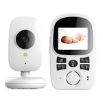 smzzz Baby Monitor with Camera 2.4" Lcd Video Audio Monitor with Sleep Music Playback and Time Alarm Function Support 8 Hours Standby Time Clear