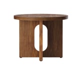 Androgyne Side Table Ø50 cm - Walnut/Walnut