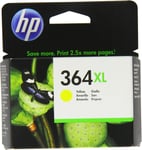 GENUINE HP 364 XL YELLOW ink cartridge CB325EE Mar 2015 PHOTOSMART 7510 B8550