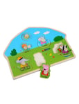 Peppa Pig Wooden Knob Puzzle Playground Patterned Barbo Toys