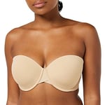 Calvin Klein Women's Lght Lined Strapless Pad, Bare, (Size:0D38) Beige