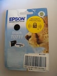 Genuine Epson T0711 Black Ink Cartridge September 2021 Printer 7.4ml