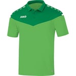 JAKO Champ 2.0 Polo Men's Polo - Soft Green/Sport Green, 4X-Large