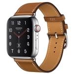 Apple Watch Series 4 40mm genuine leather watch band - Brown
