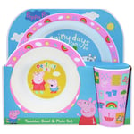 Peppa Pig Polypropylene Dinner Set - Pink