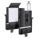 Neewer Bi-Color Dimmable NL140 LED Video Light with Improved Optical Performance, APP Intelligent Control System/CRI96+ 3200-5600K for YouTube Video Studio Photography Lighting