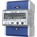 KWH-mätare 3-fas LCD 5(80)A 4M MID S0 gränssnitt RS485, TCIDL-MID