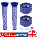 2x sets Pre & Post Motor Hepa Filter Kit For DYSON V6 Vacuum Cleaner Replacement