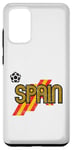 Coque pour Galaxy S20+ Ballon de football Euro rétro Espagne