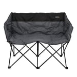 Regatta Durable Black Navas Double Camping Chair, Size: Single
