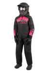 FXR Recruit Monosuit Barn Svart-Fuchsia Fade""