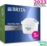 3x BRITA Water Filter MAXTRA PRO Limescale Expert Cartridges, Reduces Impurities