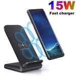 15W Wireless Charger Fast Charging Dock For iPhone 13 Pro 14 Samsung S23 S22 UK
