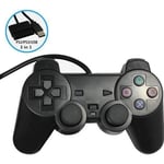 Manette filaire pour PS2, PS3, Android, PC et Mac - Noir - M3