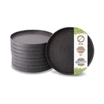 GREENBOX Lot de 15 assiettes réutilisables durables - Diamètre : 24 cm - Plates et rondes - Vaisselle écologique - Vaisselle de camping - Vaisselle de fête - Assiettes à salade - Assiettes de menu -