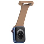 Apple Watch Ultra/Ultra 2 49mm, 9/8 45mm m.fl Klockrem för sjuksköterskor - Brun
