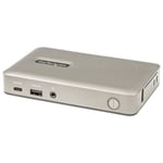 StarTech.com USB C Dock, USB-C to DisplayPort 4K 30Hz or VGA, Mini USB-C Laptop Docking Station with 65W Power Delivery Pass-Through Charging, 4-Port USB 3.1 Gen 1 Hub, GbE - Universal USB Type C...