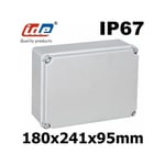 IDE - Boitier électrique étanche IP67 - Dimensions - Dim185x246x100 Bords pleins