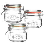 Set of 3 Kilner 500ml Mini Glass Preserving Cliptop Storage Spice Jars Canister