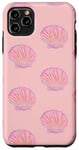Coque pour iPhone 11 Pro Max Coquillage rose et corail élégant pour l'été, la plage, la côte